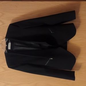 Calvin Klein Open Front Blazer Black 2